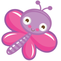a pink butterfly